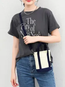 Двухцветная сумка через плечо Doux Belle, цвет Off-White Navy