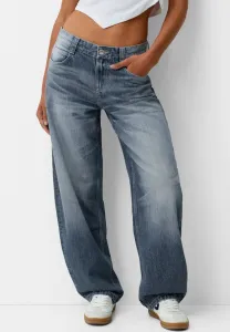 Свободные джинсы-баллоны Bershka, Dark Blue