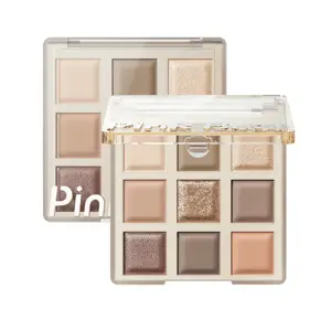 Pink Bear Палетка теней для век Pinkbear Girlish Dream с девятью оттенками, контуринг, матовое покрытие, подчеркивание глаз, шиммер