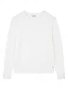 Свитер из шерсти мериноса с круглым вырезом Paul & Shark, белый
