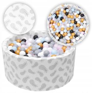 Сухой бассейн с шариками и шариками БОЛЬШОЙ 90х40 - Шарики и шарики 200 шт. Tuppi