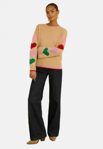 Джемпер стандартного кроя Love & Roses, Camel