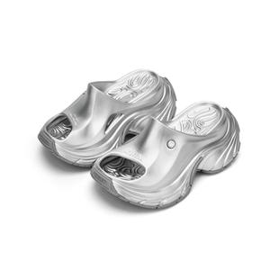 Шлепанцы женские Starfish Collection Smiley, цвет Light woven silver [height increase 9CM]