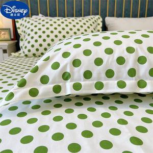 Disney Пара наволочек 48х74 см из грубого хлопка, цвет Green Dots