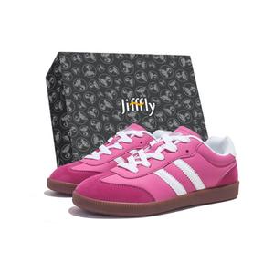 Jifffly Скользостойкие износостойкие дышащие лоу-топы для скейтбординга унисекс - клубнично-розовые, цвет Strawberry Pink