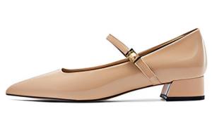 Туфли Mary Jane на массивном каблуке 3,2 см женские NINE WEST, абрикос