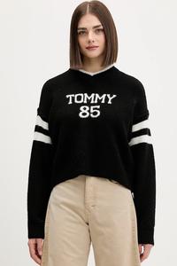 Свитер из шерстяной смеси Tommy Jeans, черный
