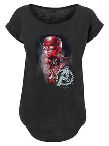 Длинная футболка Marvel Мстители: Финал Капитан Америка черного цвета F4NT4STIC