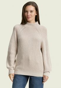 Джемпер TOM TAILOR Jumper, Soft Taupe Rib Structure/Beige
