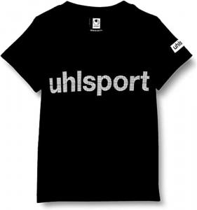 Футболка uhlsport Essential Promo для футбольного вратаря, черно-белый