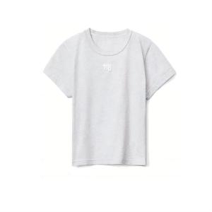 Футболка с принтом логотипа Alexander Wang, серый