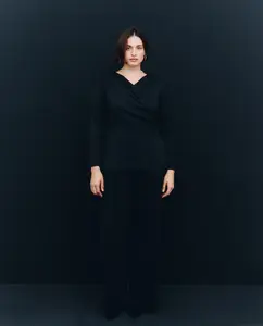 Женские однотонные брюки Couchel, черный