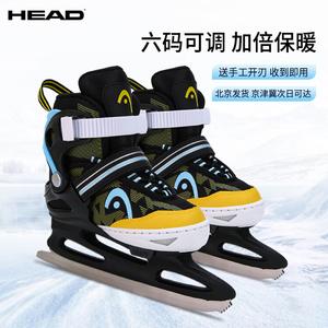 HEAD Детские коньки для фигурного катания Adjustable Ice Skates, утепленные, для начинающих, черные, размер S (регулируемые 26-31)