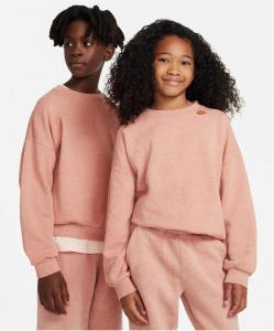 Детская толстовка Nike DQ9002-872 с длинным рукавом и круглым вырезом, цвет «ржавый оксид» (GBO154)