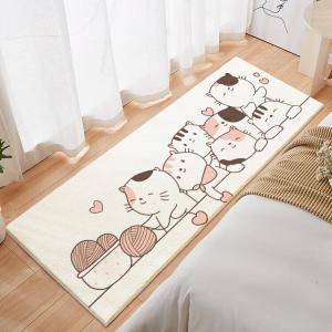 Budis Ковер 100х200 см для детской/спальни, утепленный, с мультяшным принтом, из искусственной шерсти