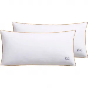 Подушки Federkopfkissen 140 лет - Подушки набор из 2 шт., размер 40x80 или 80x80 см, наполненные перьями и пухом Balette, белый