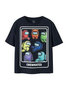 NAME IT Футболка 'NKMFABRON AMONGUS' в цвете Navy