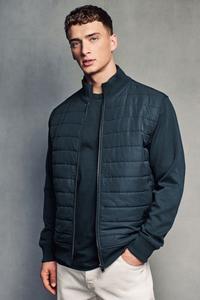 Куртка с гибридным воротником воронкой Next, синий