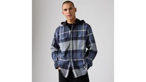 Классическая рабочая рубашка с капюшоном в клетку Levi's, Temescal Plaid Vintage Indigo - Blue