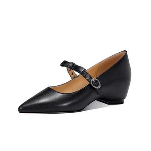 JESSICA SOPHIA Женские туфли Мэри Джейн на массивном каблуке черные, цвет Black