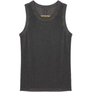 UMA WANG Топ-майка женская Dark Gray с круглым вырезом Others