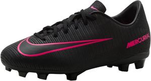 Бутсы для юниоров Nike Jr Mercurial Victory VI FG 831945 (Великобритания), Black/Black/Pink Blast)