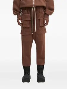 Брюки с низким шаговым швом и карманами Rick Owens DRKSHDW, коричневый