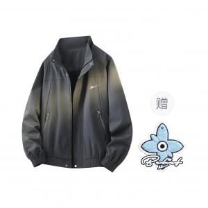 Куртка Unisex Stand Collar Moderate Others WARRIOR, темно-серый[free badge+scented sachet charm]