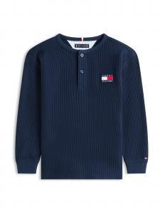 TOMMY HILFIGER Лонгслив 'HERITAGE' в синем цвете