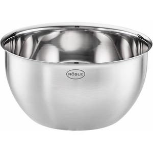 Миска Basic Line из нержавеющей стали 18/10 для универсального использования, с носиком для слива, подходит для мытья в посудомоечной машине Rösle, серебристый