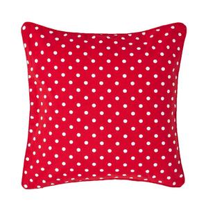 Наволочка Homescapes Polka Dots, красный - 45 х 45 см