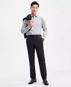 Мужские классические брюки в полоску Modern-Fit Hugo Boss, серый