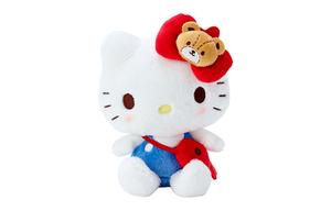 Коллекция друзей Hello Kitty, плюшевая кукла Hello Kitty высотой 19,5 см Sanrio, Friend Collection-Hello Kitty