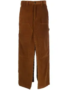 Юбка макси с разрезом Meryll Rogge, коричневый