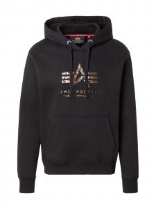 ALPHA INDUSTRIES Толстовка в черном цвете