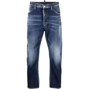 Темные повседневные потертые джинсы Bro DSQUARED 2, синий