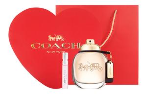 Женские духи New York в форме сердца, ароматический попурри Eau De Parfum EDP, объем 30мл/50мл/90мл+2мл COACH, New York Lady's thick 50ml + New York Lady's светло-2ml