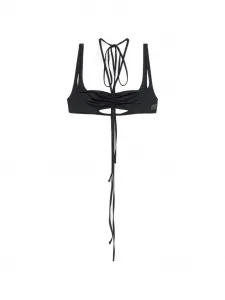 Бикини-топ с вырезами Blumarine, черный
