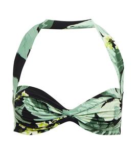 Верх бикини с принтом Билла Бра Norma Kamali, Tropical Mint