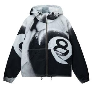 Куртка Stussy 8 Ball Beach Shell, Grayscale