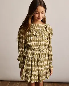 Детская блузка с длинным рукавом и геометрическим принтом Coconut El Corte Inglés, зеленый