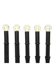 Marelida Садовый солнечный светодиодный светильник на колышке с пузырьковым дизайном, высота 18 см, черный