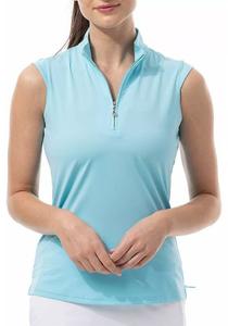 Женский топ без рукавов SanSoleil Sunglow с воротником-стойкой