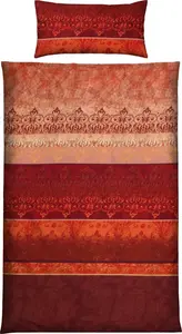Постельное белье красное 1x 135x200 см + 1x 40x80 см Erwin Müller