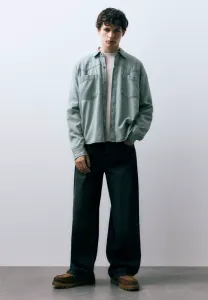 Ковбойская полосатая рубашка Pull&Bear, Blue