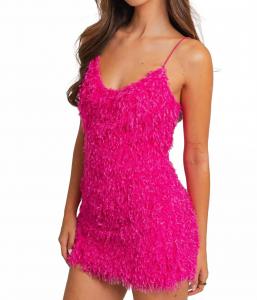 Мини-платье Passion Flamingo розового цвета Leslie Curtis, розовый