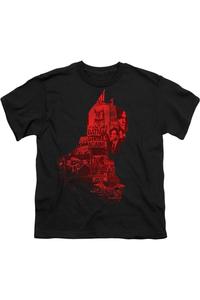 Футболка для подростков с силуэтом из фильма "Бэтмен" (2022) Gildan, черный