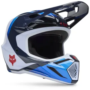 Внедорожный шлем V3 Fade Fox Racing, белый/синий