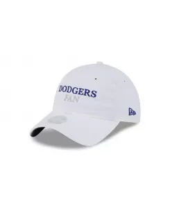Женская белая регулируемая кепка Los Angeles Dodgers Team Fan 9TWENTY New Era