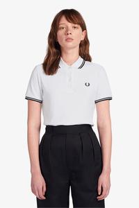 Рубашка-Поло с контрастной отделкой Fred Perry, белый
